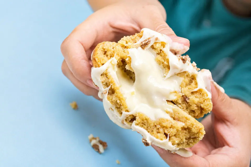 Cookie rellena de Filipinos blancos