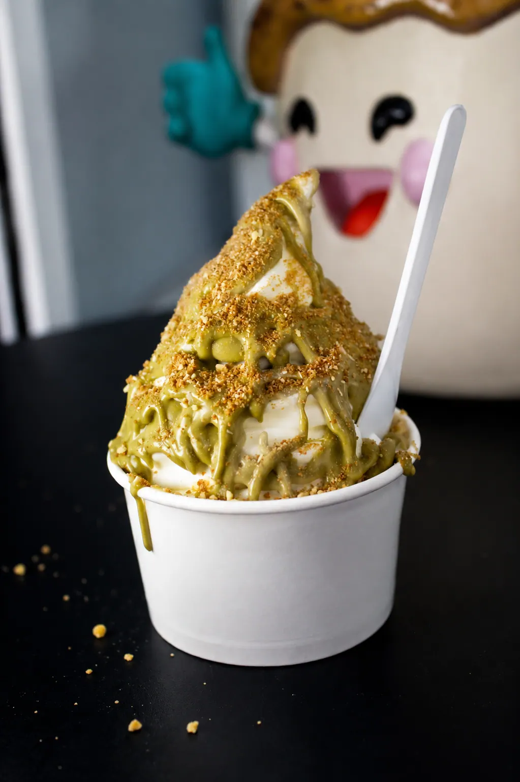 Helado de yogurt de pistacho de El Paraíso de Andrea
