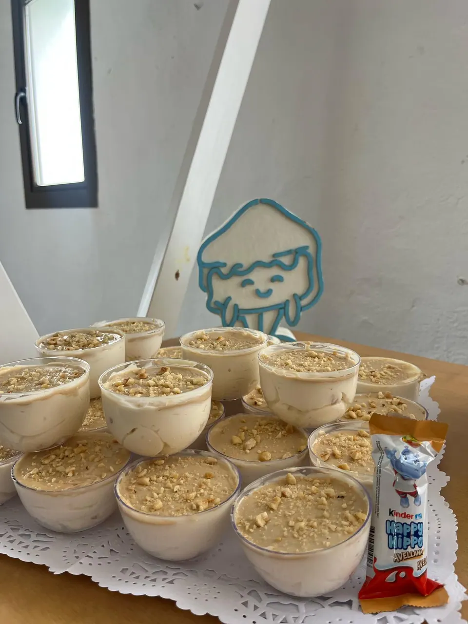 Minivasitos Happy Hippo para mesa dulce de comunión en Villamartín