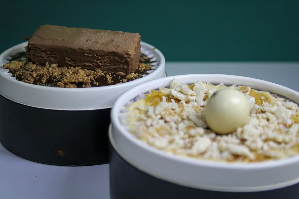 Minitartas de queso individuales para eventos