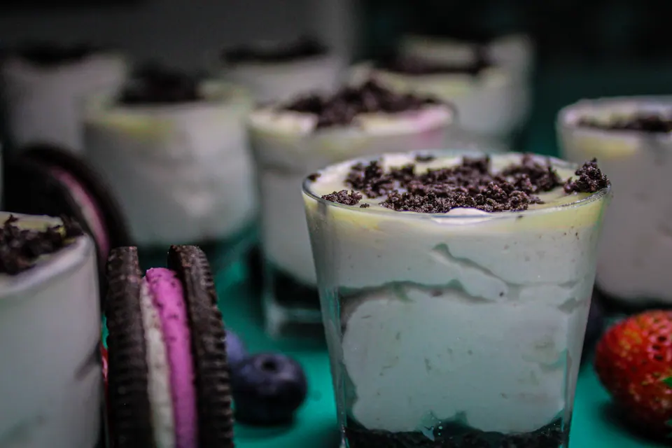 Vasitos de postre individuales para eventos